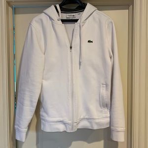 Lacoste full zip fleece hoodie